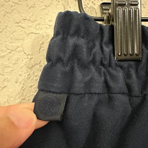 LULULEMON Bowline Pants Navy Blue Drawstring Waist Utilitech Tapered - Picture 7 of 12